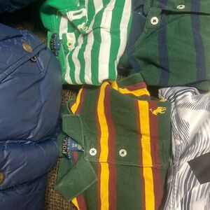 Polo by Ralph Lauren Kids Green and Yellow Striped Polo